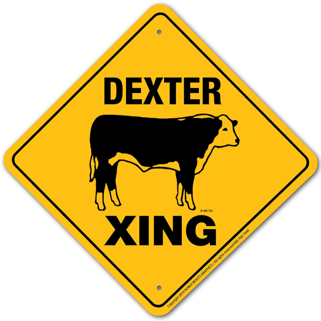 Dexter Xing Sign Aluminum 12
