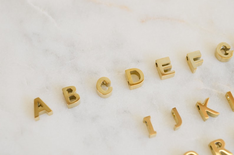 Bridesmaid Gift gold letter necklace Ximen gold plated Tiny Gold Initial Necklace Gold Letter Necklace tiny letter Gold Initial Jewelry