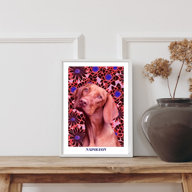 Custom Pet Portrait Personalized Gift Pet Painting Digital Pet Portrait Pet Memorial Gif Pet Gifts Dog Portrait Dog Portrait Illustration image 9