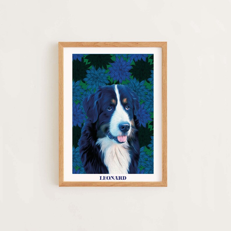 Custom Pet Portrait Personalized Gift Pet Painting Digital Pet Portrait Pet Memorial Gif Pet Gifts Dog Portrait Dog Portrait Illustration image 5