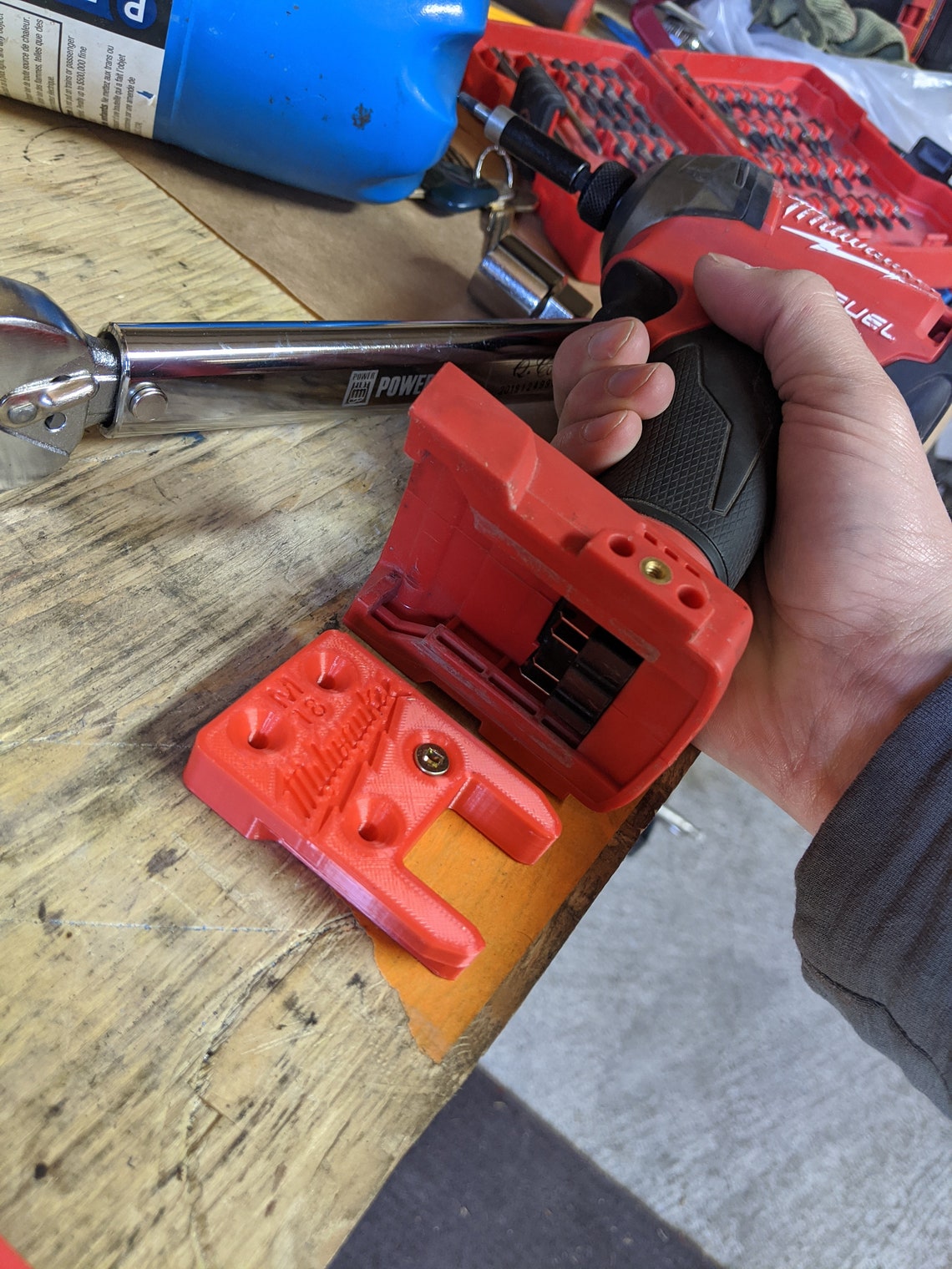 Milwaukee M18 Tool & Battery Holder Set Four Pieces Etsy