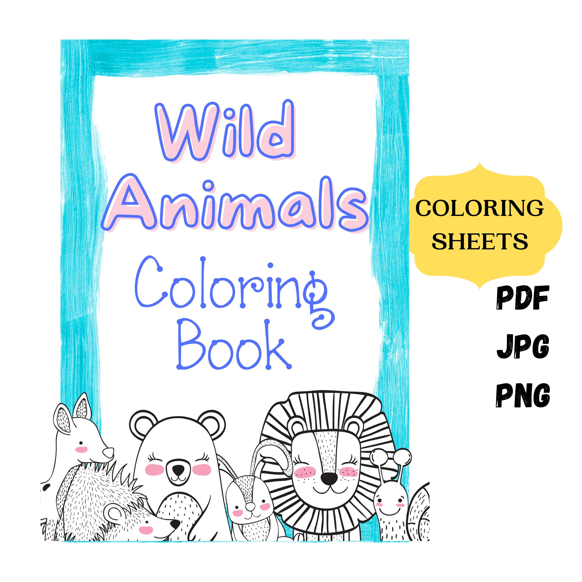 64 Wild Animals Coloring Pages Printable Pdf  Latest Free