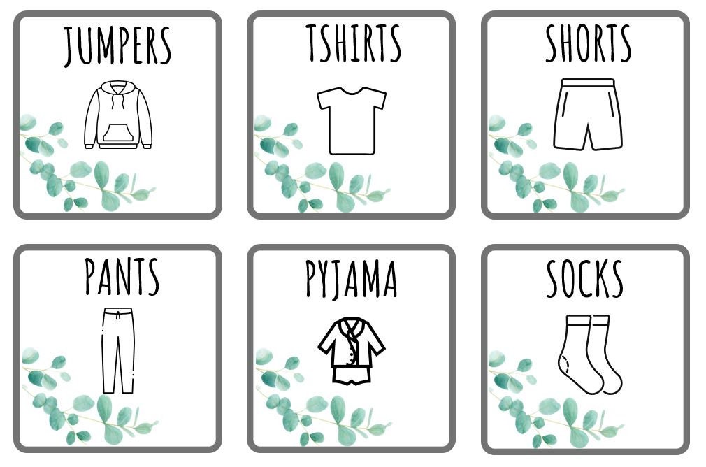 Organizadores de cajones de ropa para niños Etsy España