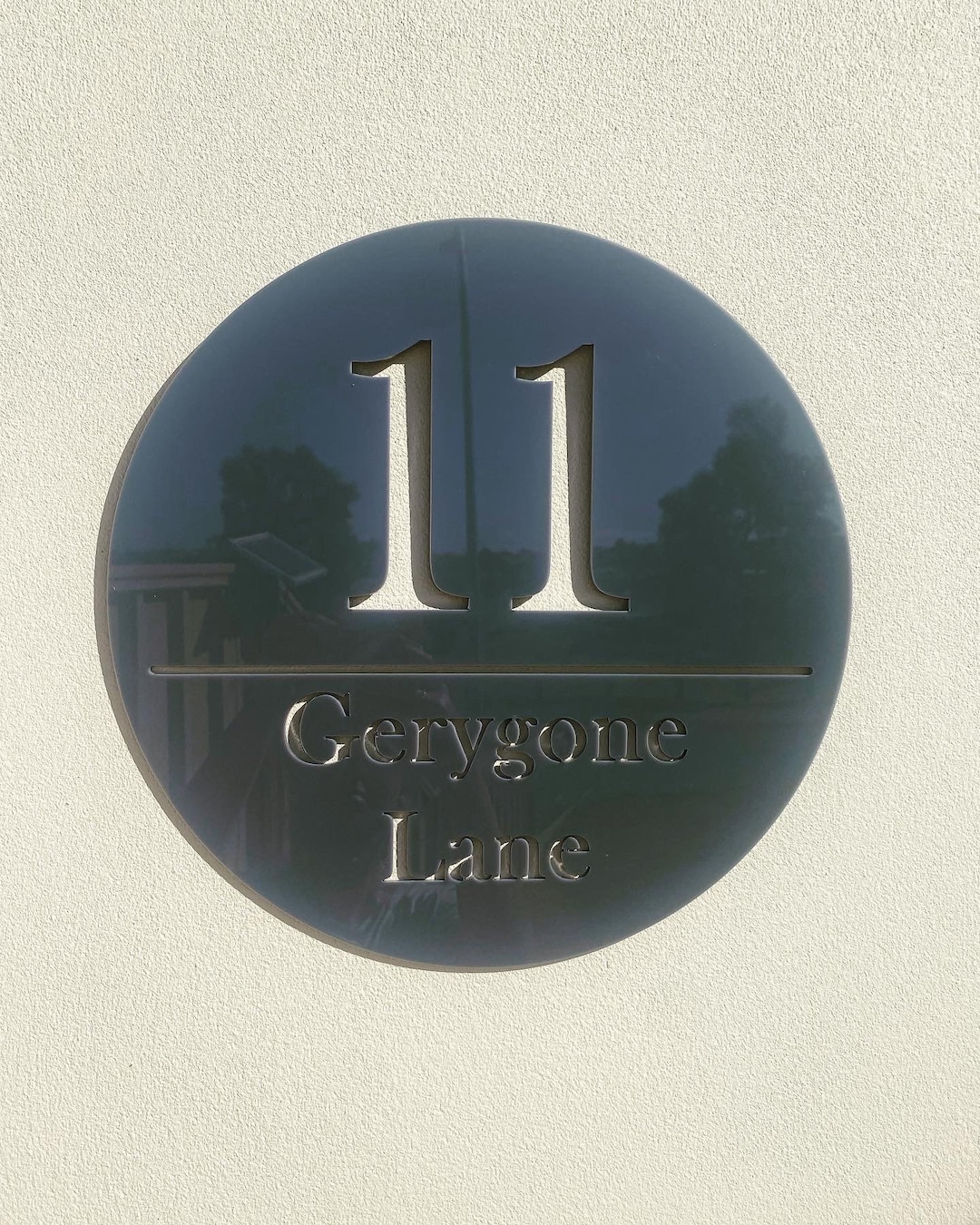 Customised House Number and Name Wall Sign Etsy Australia