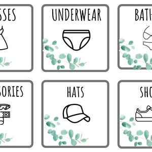 Kids clothing drawer organisers