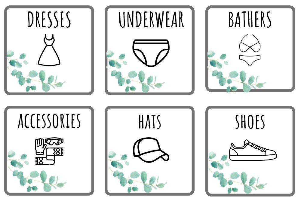 Organizadores de cajones de ropa para niños Etsy España