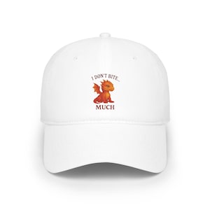 Baseball Cap, Cute Baby Dragon Embroidered Hat, Kids Youth Adult Unisex Adjustable Cap, Gift for Dragon Lovers, Animal Theme Accessory