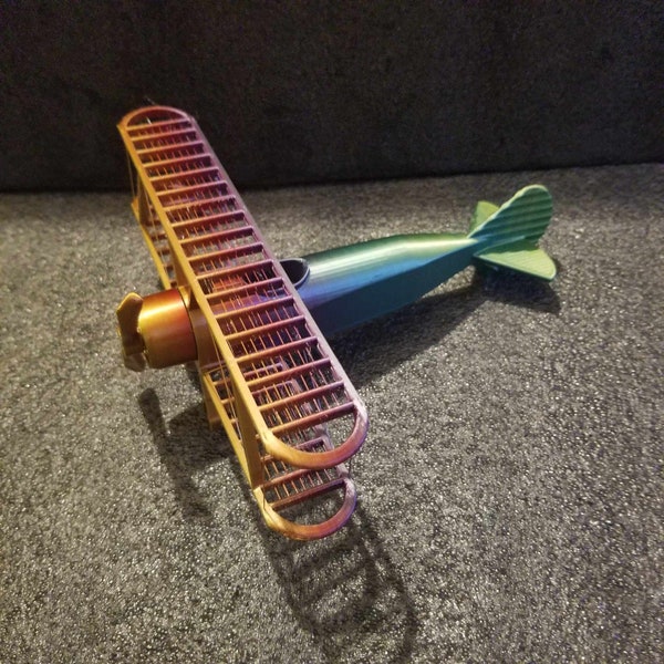 NEW Bi Wing Airplane designed with spinning propeller by 3dPrintBunny