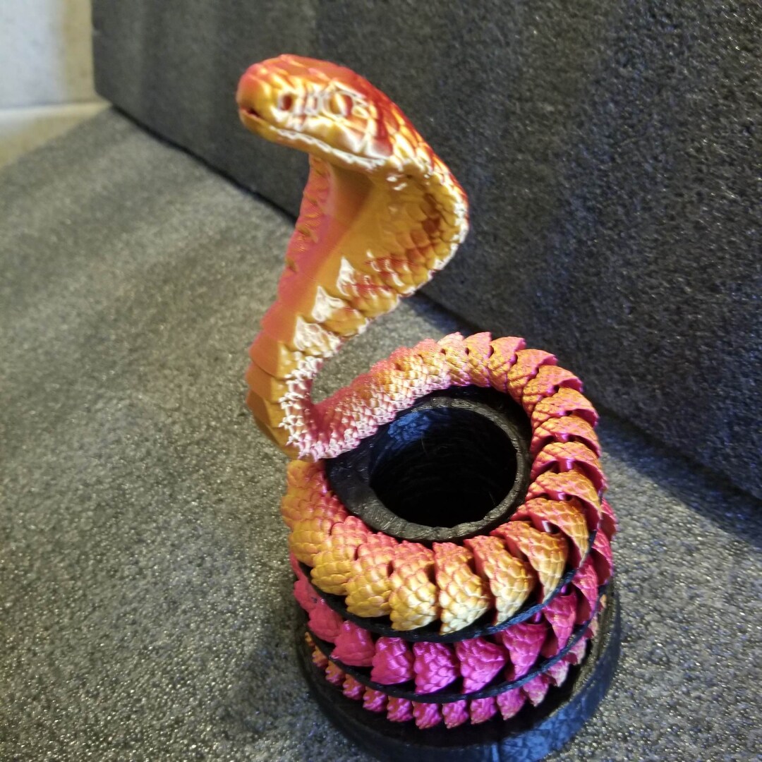 Articulated Cobra Snake Flexi Fidget Cobra Snake and Pencil/pen Holder