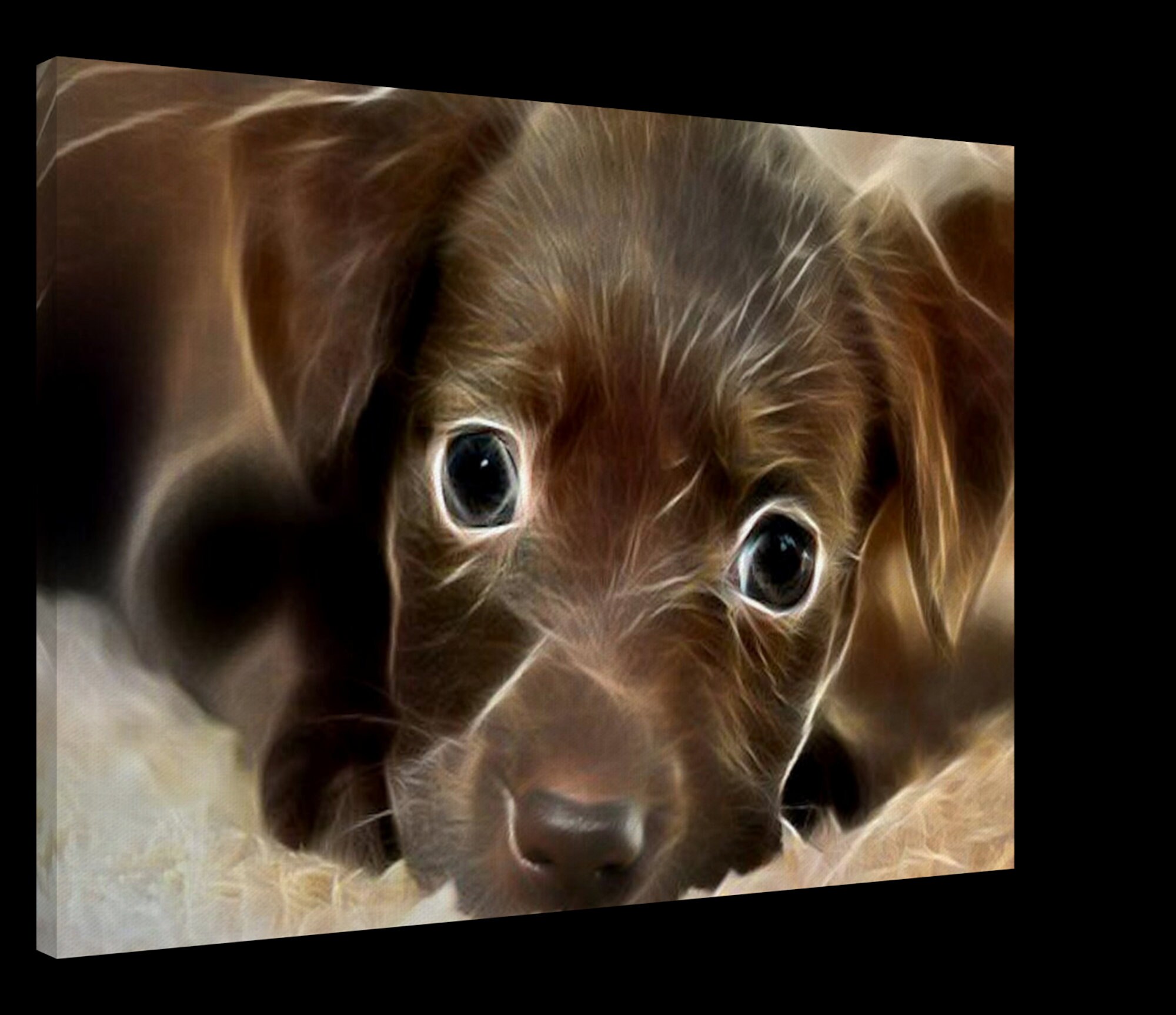 Dog Canvas Wall Art Unique Cute Puppy Prints Small and Etsy