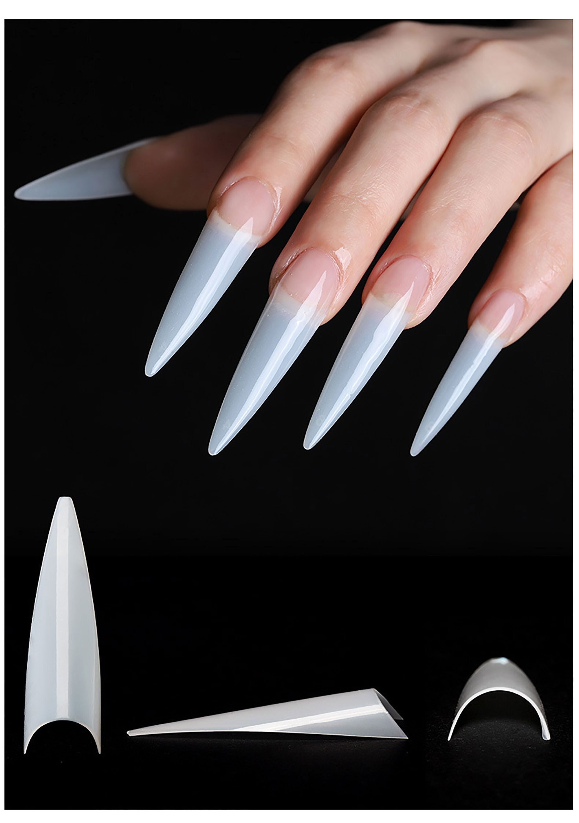 Stiletto Nail Tips Acrylic Nail Tips Long Nails 500 Pcs - Etsy Stiletto Nail Tips Acrylic Nail Tips Long Nails 500 Pcs - Etsy