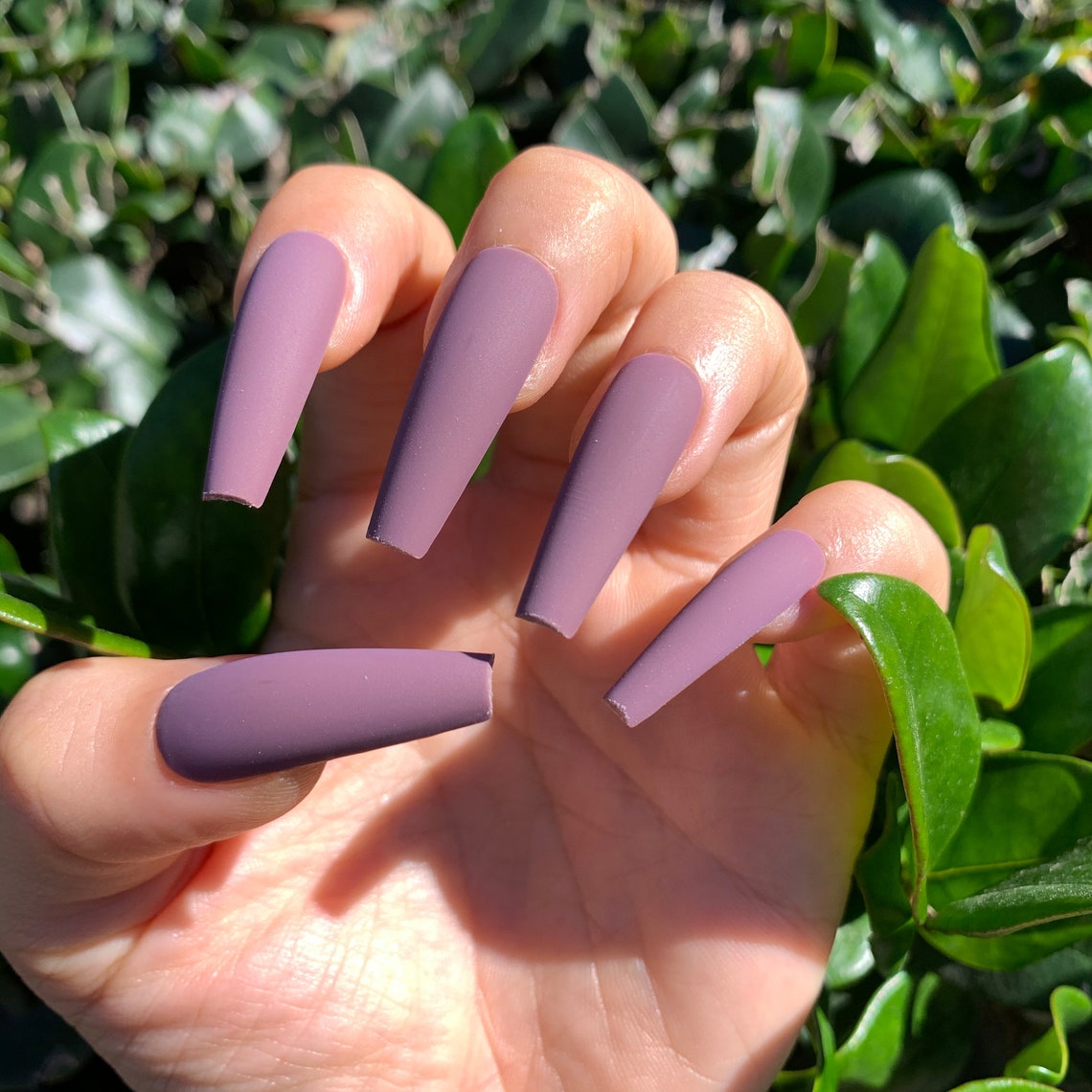 Chocolate Kiss Long Coffin Press on Nails / DIY Nails / 20 PCS Etsy