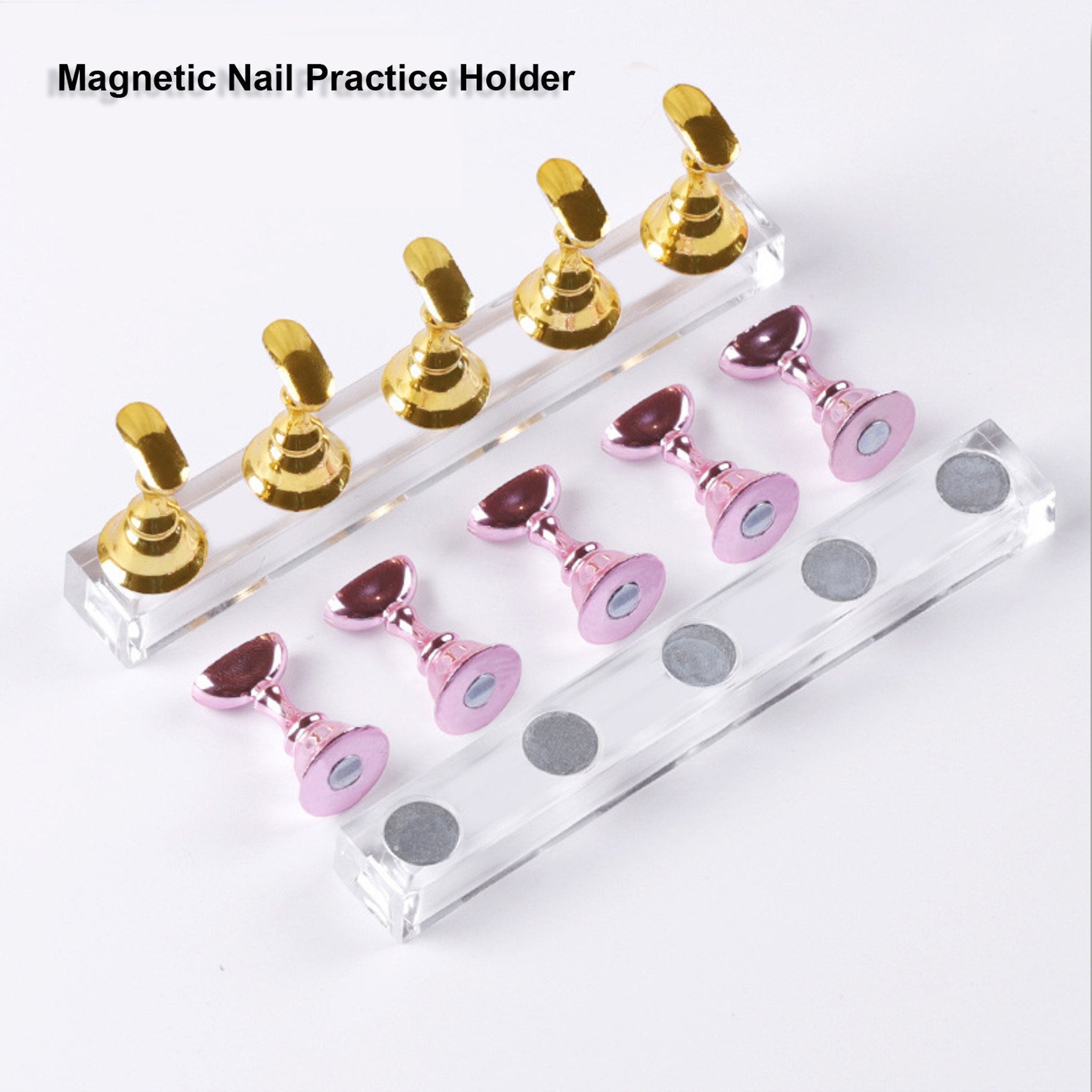 5 pcs Nail Tip Display Work Stand Set Press On Nail Etsy