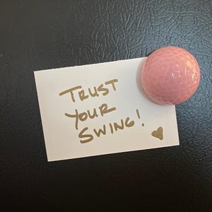 Golf Ball Magnets - Pink
