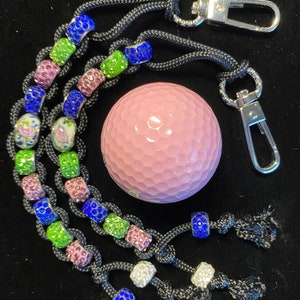 Golf Stroke Counter - Spring Rose - Golf Accessory, Golf Jewelry, Golf Gift, Bead Counter