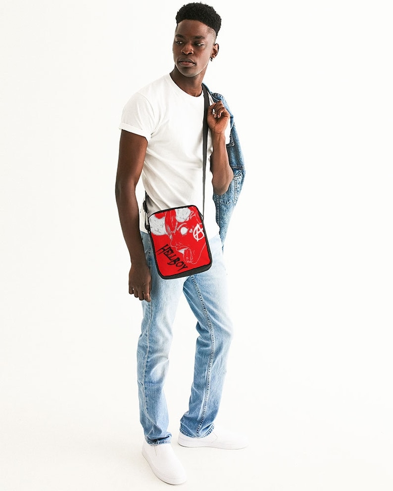 Messenger Pouch HellBoy red