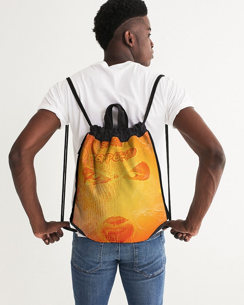 Canvas Drawstring Bag Short Tempered design skimask