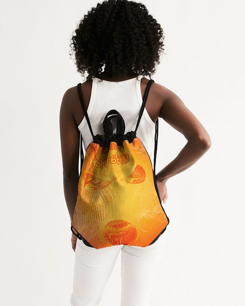 Canvas Drawstring Bag Short Tempered design skimask