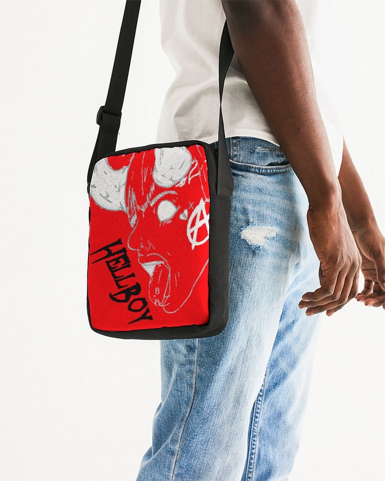 Messenger Pouch HellBoy red