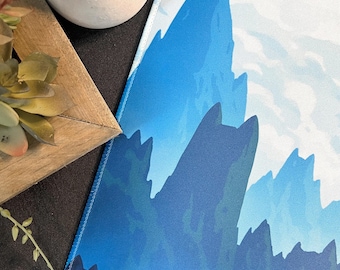 Island Cats TCG Playmat / Desk Mat (24″x14″) w Drawstring Bag for Trading Card Games - Compatible with Magic: The Gathering (MTG), Pokemon