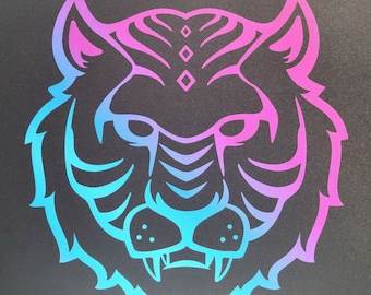 Prismatic Defender® Tiger TCG Playmat / Desk Mat (24″x14″) Compatible with Magic: The Gathering (MTG), Pokemon, Lorcana, Trading Card Games