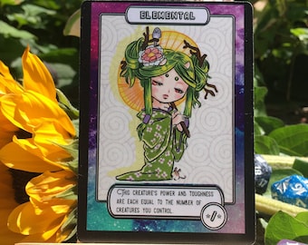 MTG Token Creatures D-H | Custom Art MTG Proxy - Magic: The Gathering Compatible (Dragon, Dwarf, Elemental, Elf Warrior, Horse)