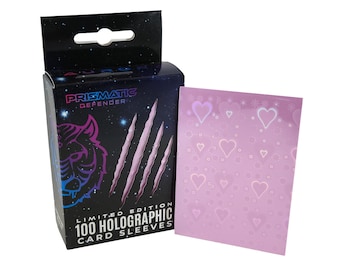 Prismatic Defender® Holographic Card Sleeves (Pulsar) - 100 Standard TCG Sleeves - Compatible with Magic The Gathering MTG, Pokemon, Lorcana