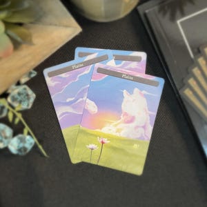 Plains Basic Land MTG Proxy 3-Pack | Custom Art Proxies - Compatible with Magic: The Gathering (MTG) - Commander/EDH - Mana Cats Card Tokens