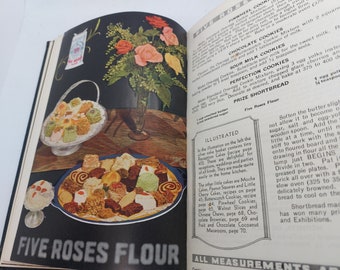 Vintage 1932 Five Roses Hardcover Cookbook Guide To Good Cooking