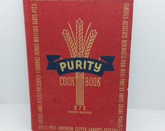 Vintage 1945 Purity Hardcover Cookbook