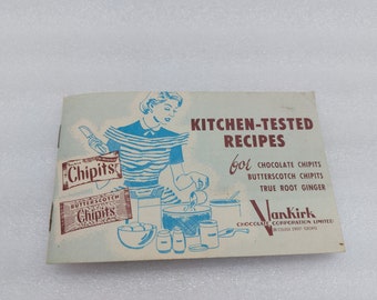 Vintage Chipits Kitchen Tested Recipe Small Booklet Vankirk Chocolate Limited