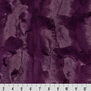 Shannon Fabrics Luxe Cuddle Hide Berry Minky Fabric