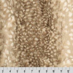 Tissu minky luxe Shannon Fabrics Cuddle faon cappuccino