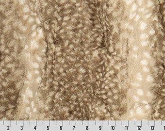 Shannon Fabrics Luxe Cuddle Fawn Cappuccino Minky Fabric