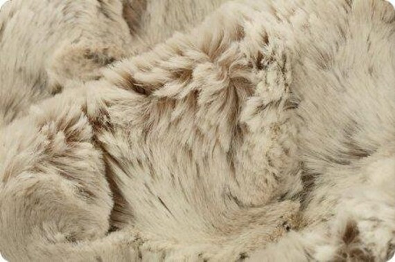 Shannon Fabrics Luxe Cuddle Wild Rabbit Natural Minky Fabric 1 Yard