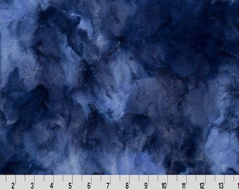 Shannon Fabrics Luxe Cuddle Galaxy Sapphire Minky Fabric