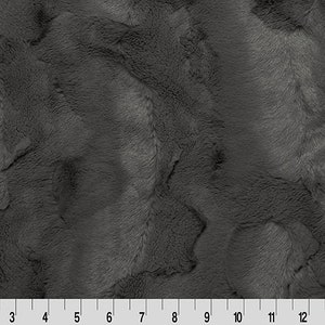 Shannon Fabrics Luxe Cuddle Mirage 80&quot; Wide Charcoal Minky Fabric