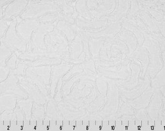 Shannon Fabrics Luxe Cuddle Demi Rose Snow Minky Fabric