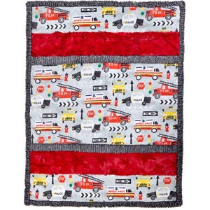 シャノンファブリックス バンビーノロード レスキュー カドル ミンキー ブランケットキット 28"x37"