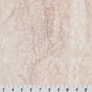 Shannon Fabrics Luxe Cuddle Fawn Rosewater Minky Fabric