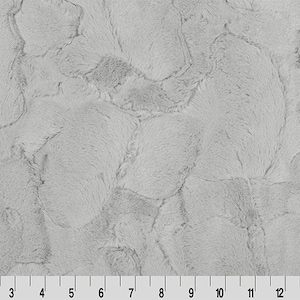 Shannon Fabrics Luxe Cuddle Hide Silver Minky Fabric
