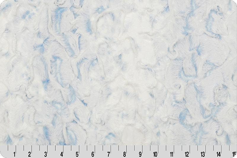 Shannon Fabrics Luxe Cuddle Snowy Owl Sky Minky Fabric