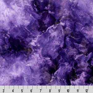 Shannon Fabrics Luxe Cuddle Galaxy Viola Minky Fabric