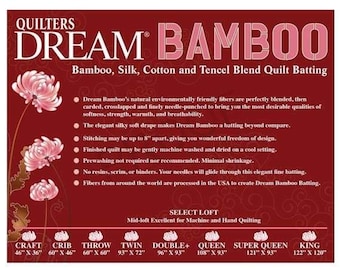 BAMBU Quiltvadd Storlek Twin (93"x72") - Quilter's Dream