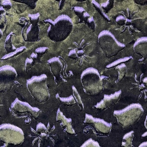 Shannon Fabrics Luxe knuffelmatte griezelige raafstof