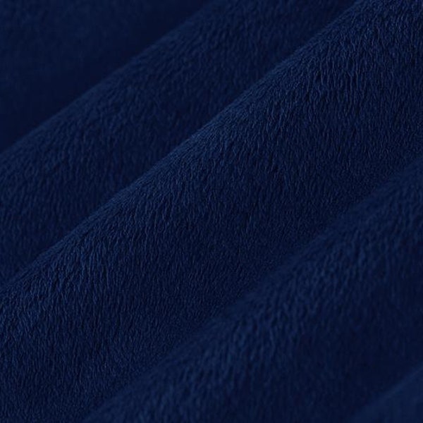 Shannon Fabrics Extra Wide 90" Solid Cuddle 3 Navy Minky Fabric