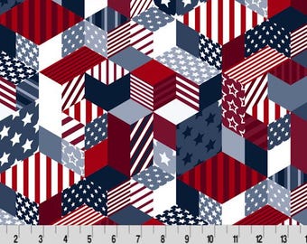 Shannon Fabrics Digital Cuddle American Dream Multi Minky Fabric