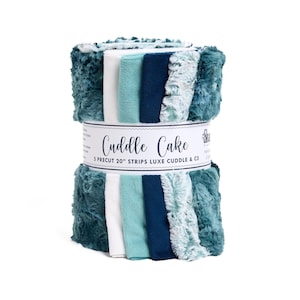 Shannon Fabrics Solid Cuddle 3 Cake Kit Galaxy Mallard Minky Fabric