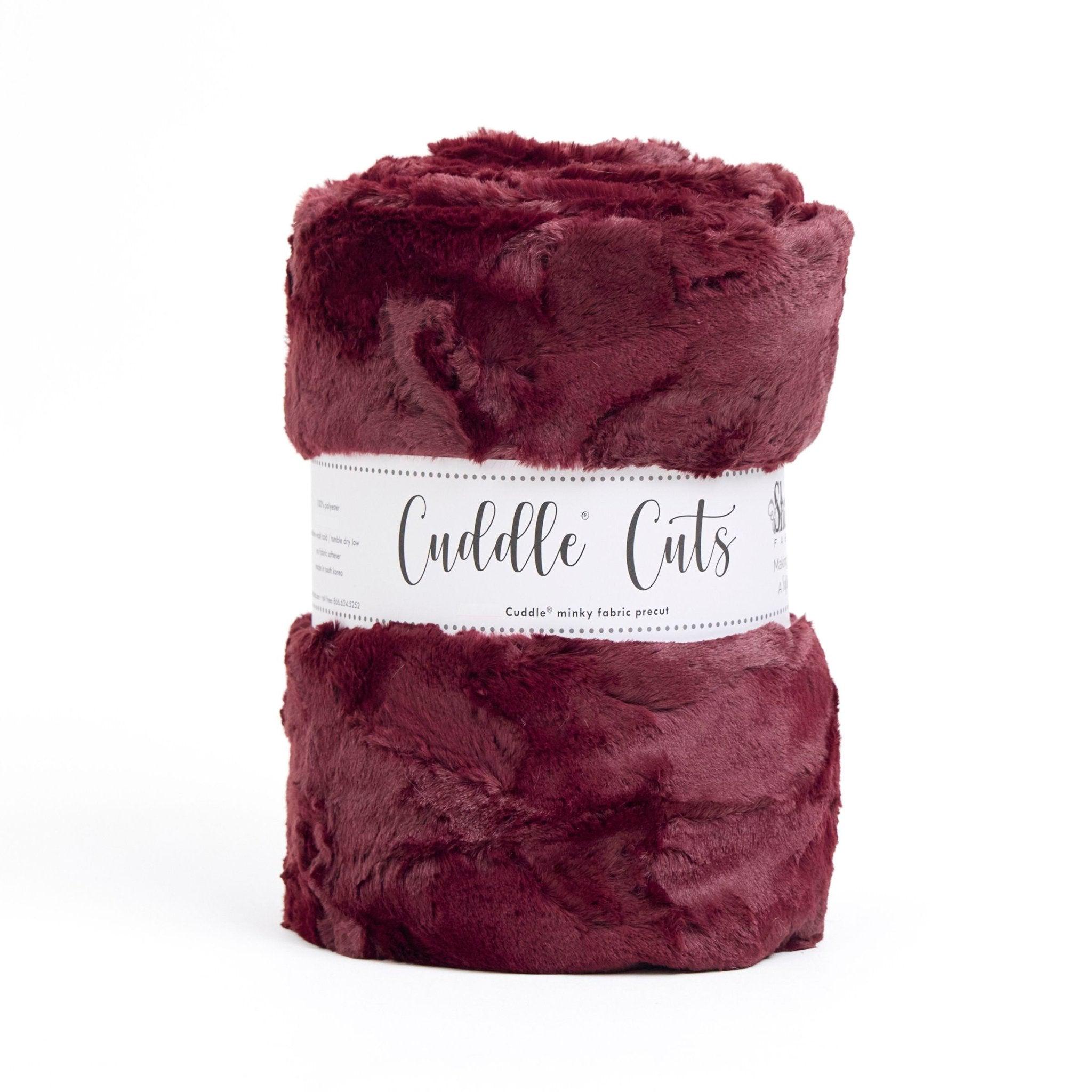 Shannon Fabrics 2,5 jarda Cuddle Cut Mirage 80 Black Cherry Minky Fabric (80"x90")