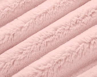 Shannon Fabrics Luxe Cuddle Bunny Rosewater Minky Fabric